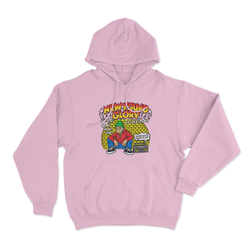 New Found Glory Laugh It Off Unisex Hoodie Pink New Found Glory Laugh It Off Unisex Hoodie Pink