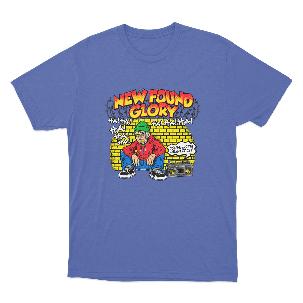 New Found Glory Laugh It Off Unisex T Shirt Blue New Found Glory Laugh It Off Unisex T Shirt Blue 1