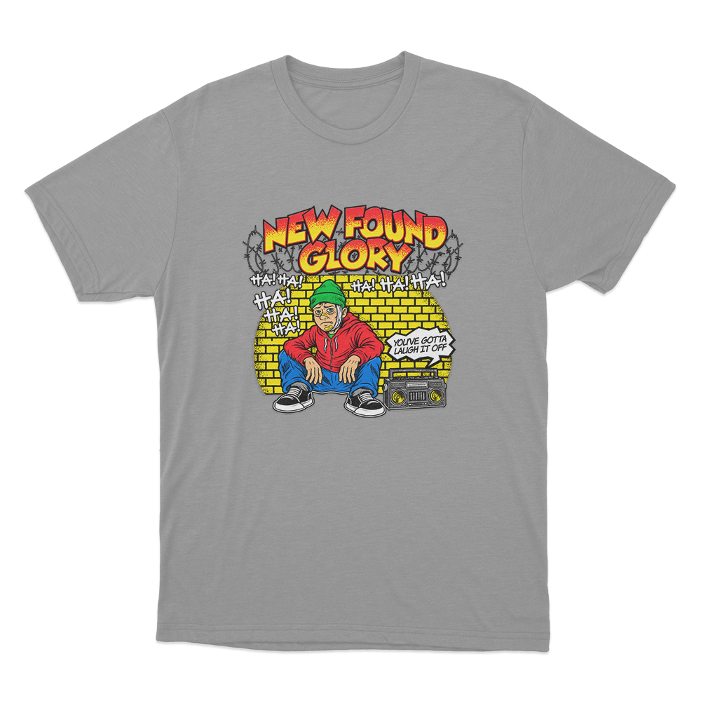 New Found Glory Laugh It Off Unisex T Shirt Grey New Found Glory Laugh It Off Unisex T Shirt Grey 1