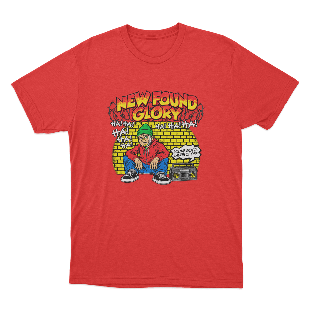New Found Glory Laugh It Off Unisex T Shirt Red New Found Glory Laugh It Off Unisex T Shirt Red 1