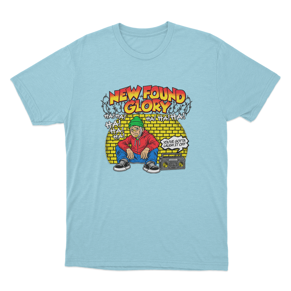 New Found Glory Laugh It Off Unisex T Shirt Sky Blue New Found Glory Laugh It Off Unisex T Shirt Sky Blue 1
