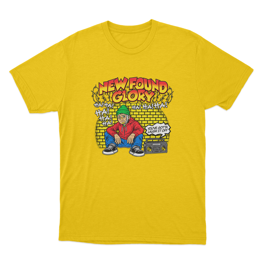 New Found Glory Laugh It Off Unisex T Shirt Yellow New Found Glory Laugh It Off Unisex T Shirt Yellow 1