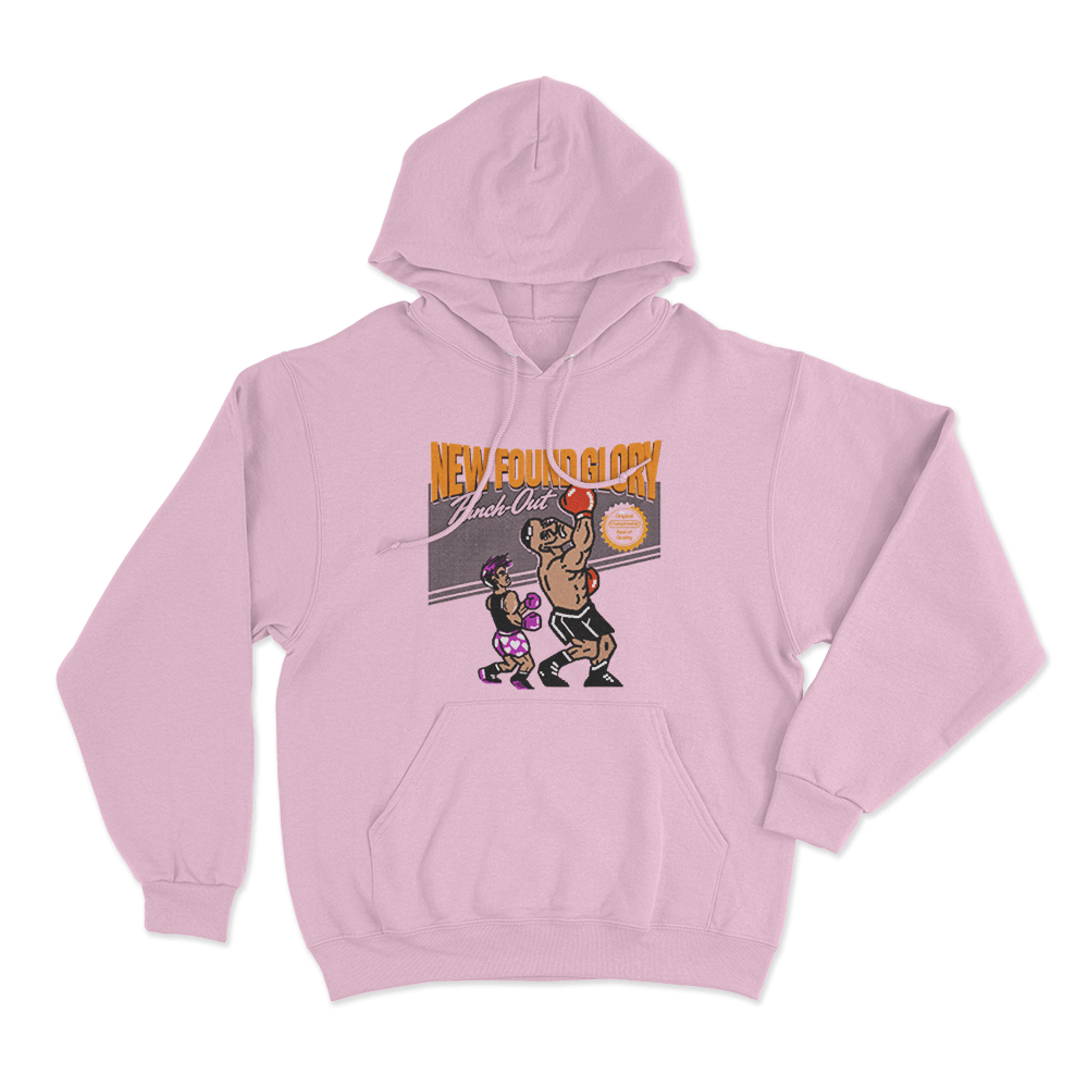 New Found Glory Punch Out Unisex Hoodie Pink New Found Glory Punch Out Unisex Hoodie Pink