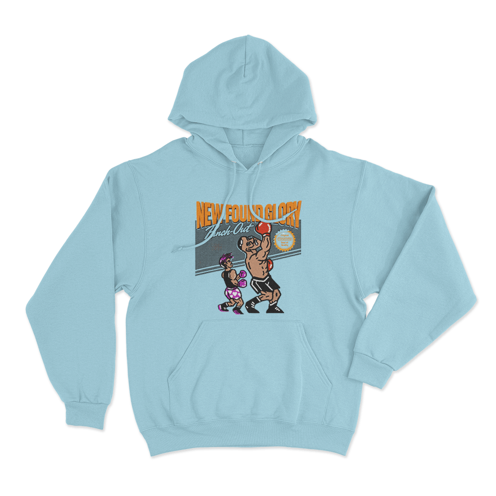 New Found Glory Punch Out Unisex Hoodie Sky Blue New Found Glory Punch Out Unisex Hoodie Sky Blue