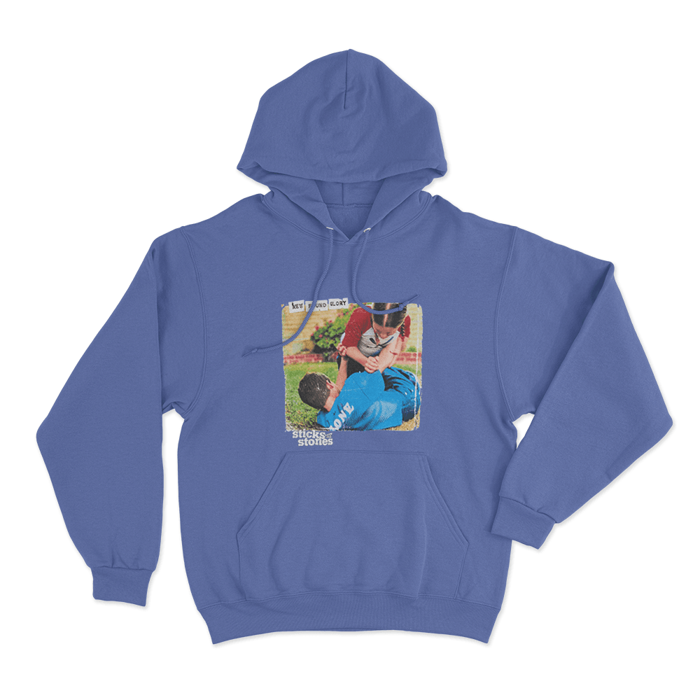 Sticks And Stones Album Cover Unisex Hoodie Blue Sticks And Stones Album Cover Unisex Hoodie Blue