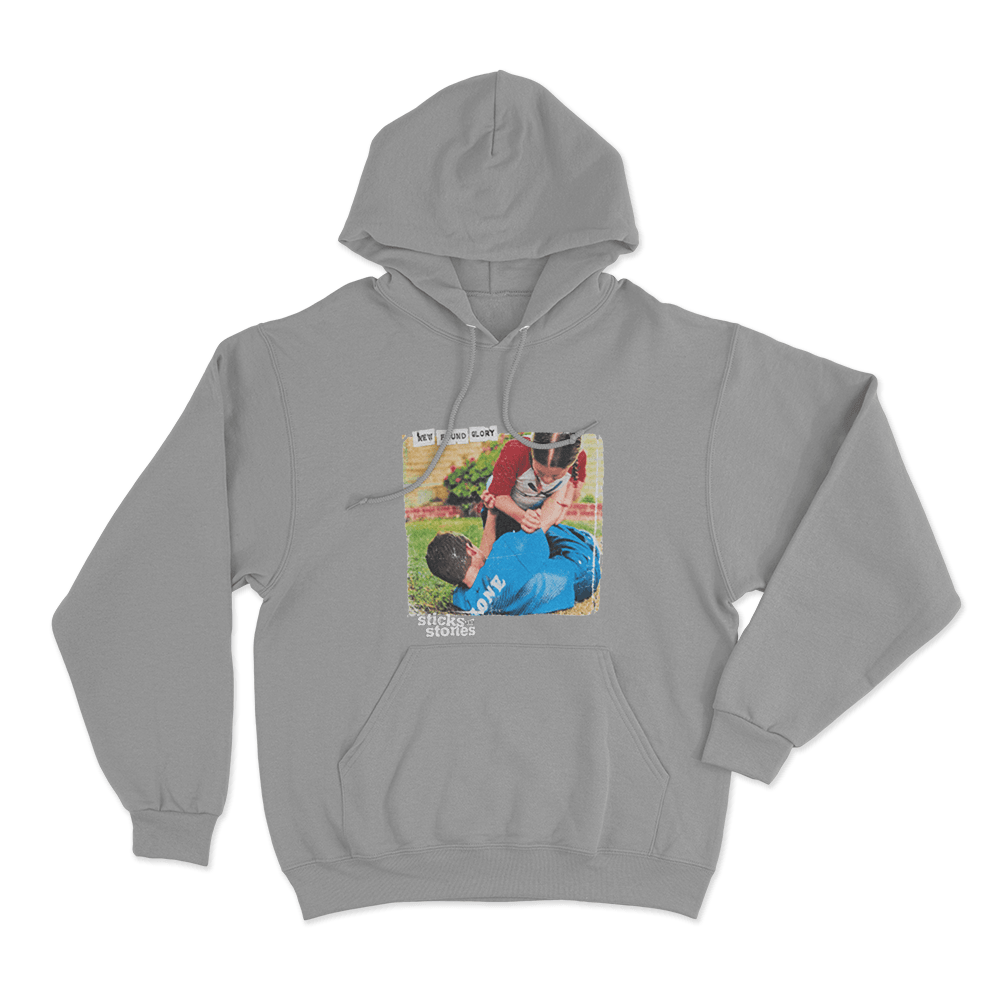 Sticks And Stones Album Cover Unisex Hoodie Grey Sticks And Stones Album Cover Unisex Hoodie Grey