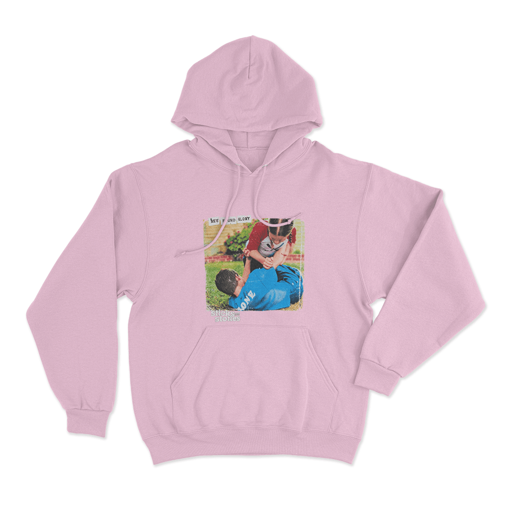 Sticks And Stones Album Cover Unisex Hoodie Pink Sticks And Stones Album Cover Unisex Hoodie Pink