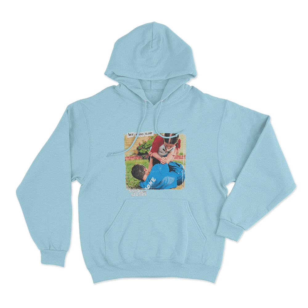 Sticks And Stones Album Cover Unisex Hoodie Sky Blue Sticks And Stones Album Cover Unisex Hoodie Sky Blue