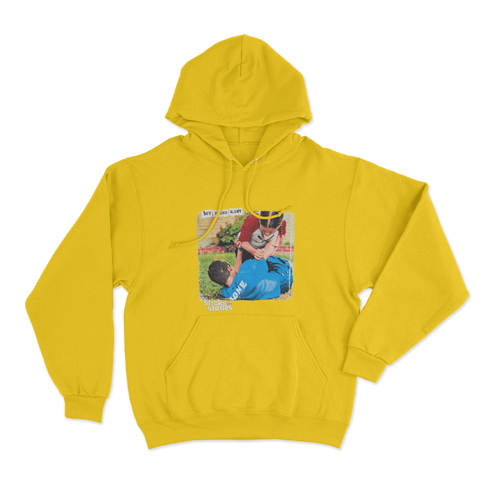 Sticks And Stones Album Cover Unisex Hoodie Yellow Sticks And Stones Album Cover Unisex Hoodie Yellow